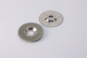 Elektroplatte Diamantschalenform -Schleifscheibe mit Zähnen