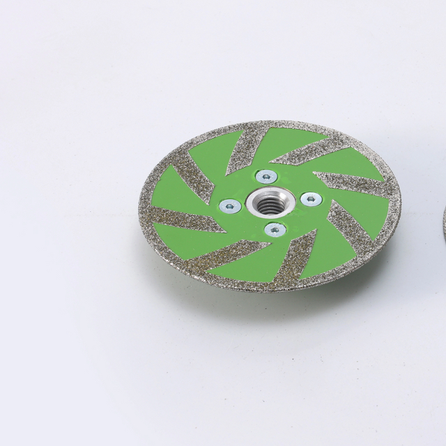Doppelseitiger Tornado Diamond Saw Blade mit M14 Flansch und grünes Etikett für Steinschneidungen und Mahlen